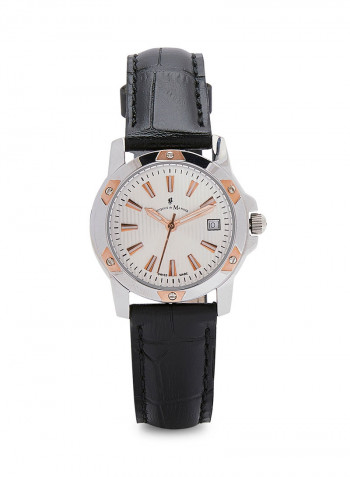 Women's Leather Analog Watch OM4
