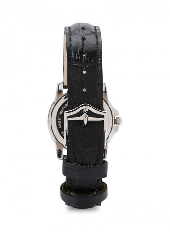 Women's Leather Analog Watch OM4