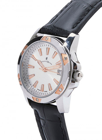 Women's Leather Analog Watch OM4
