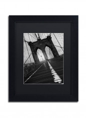 Brooklyn Bridge Study I Wall Art Black/White 11 x 14inch