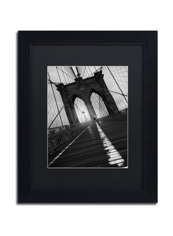Brooklyn Bridge Study I Wall Art Black/White 11 x 14inch