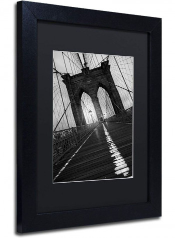 Brooklyn Bridge Study I Wall Art Black/White 11 x 14inch