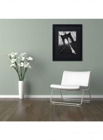 Brooklyn Bridge Study I Wall Art Black/White 11 x 14inch
