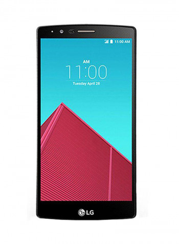 هاتف G4 H818 ثنائي الشريحة بذاكرة داخلية سعة 32 جيجابايت ويدعم تقنية 4G LTE بتصميم مزود بظهر من الجلد، لون بني