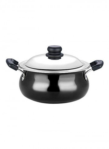 Handi With Lid Black/Silver 5L