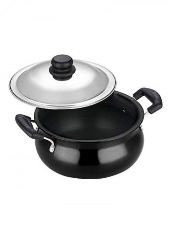 Handi With Lid Black/Silver 5L