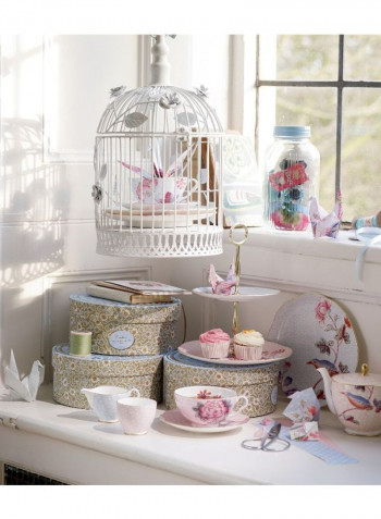 Harlequin Cuckoo Design Cup And Saucer Multicolour