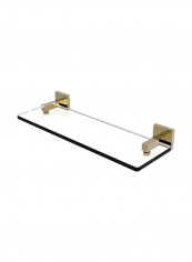 Montero Collection Wood Shelf Clear/Gold 16inch