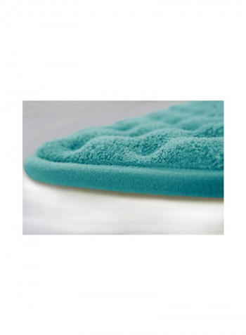 2-Piece Plush Bath Mat Set Marine Blue