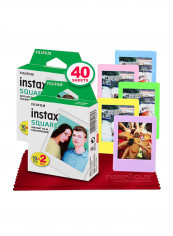 Pack Of 2 Instax Square Instant Film 40 Pieces Multicolour