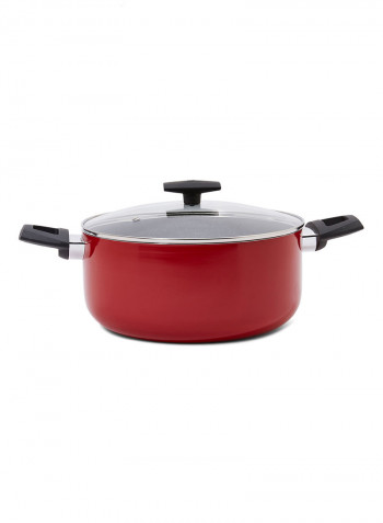 14-Piece Cookware Set Red/Black