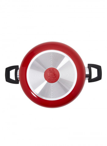 14-Piece Cookware Set Red/Black