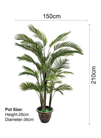 Artificial Bamboo Palm Tree Green 210x150cm