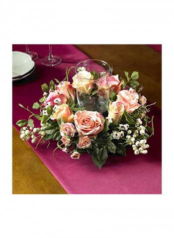 Artificial Rose Bouquet Candelabrum Multicolour
