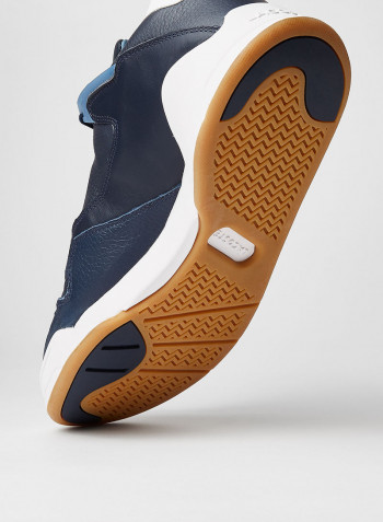 Court Slam 120 3 Lace-up Low Top Sneaker Navy/Light Blue