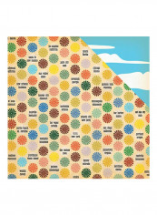 Cities To See Double Sided Cardstock Beige/Blue/White
