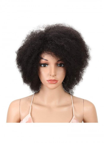 Short Curly Wigs Black 14inch