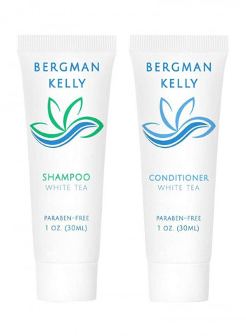 100-Piece White Tea Shampoo And Conditioner Set 30ml