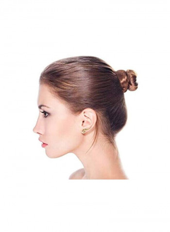 14 Karat Gold Plated 925 Sterling Silver Cubic Zirconia Studded Ear Cuff