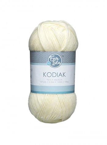 Kodiak Yarn Roll Solid Cream 157yard