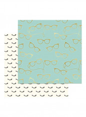 25-Piece Double Sided Cardstock Green/Beige/Gold