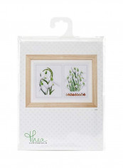 Snowdrops Panel On Aida Counted Stitch Kit White/Green/Beige reviews Snowdrops Panel On Aida Counted Stitch Kit White/Green/Beige