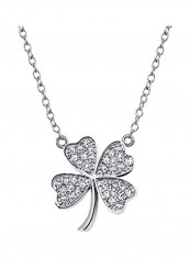 925 Sterling Silver Cubic Zirconia Studded Necklace