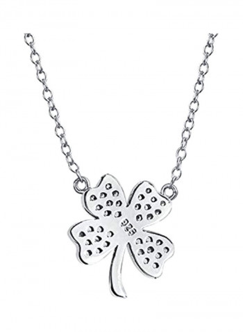 925 Sterling Silver Cubic Zirconia Studded Necklace