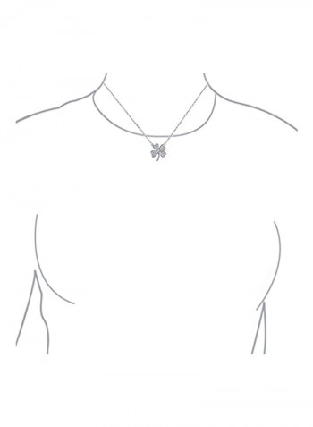 925 Sterling Silver Cubic Zirconia Studded Necklace