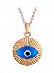 925 Sterling Silver Moving Evil Eye Pendant Necklace