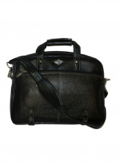 Genuine Leather Designer Office Bag For Travel Black