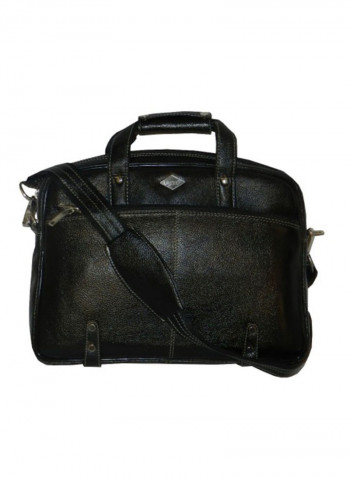 Genuine Leather Designer Office Bag For Travel Black
