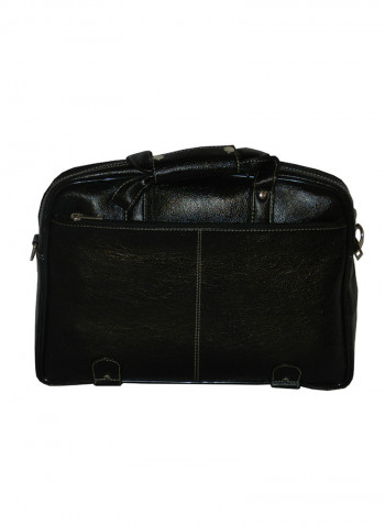 Genuine Leather Designer Office Bag For Travel Black
