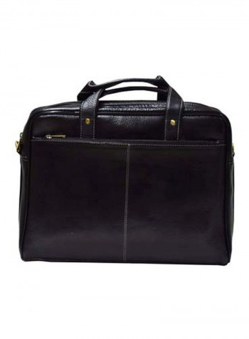 Leather Bag Fits 15.6 Inches Laptop Black