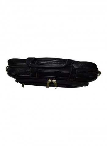 Leather Bag Fits 15.6 Inches Laptop Black