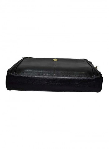 Leather Bag Fits 15.6 Inches Laptop Black