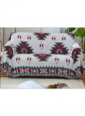Nordic Geometric Printed Sofa Slipcover Multicolour M