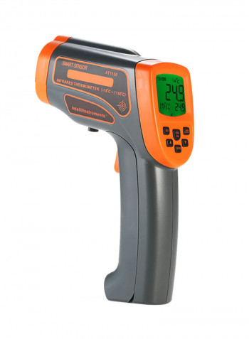 Multifunctional USB Non-contact IR Infrared Thermometer Orange /Grey 22x13.4x6centimeter