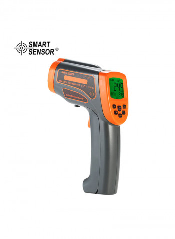 Multifunctional USB Non-contact IR Infrared Thermometer Orange /Grey 22x13.4x6centimeter