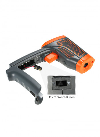 Multifunctional USB Non-contact IR Infrared Thermometer Orange /Grey 22x13.4x6centimeter