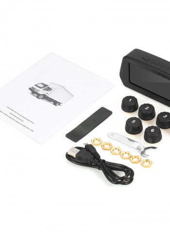 Tire Pressure Monitor For Tire Pressure Within 13kg Black 22.50 x 6.00 x 13.50cm