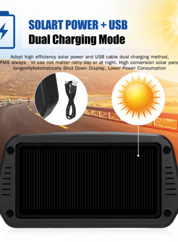 Tire Pressure Monitor For Tire Pressure Within 13kg Black 22.50 x 6.00 x 13.50cm