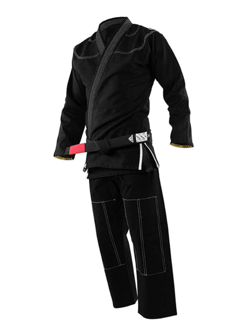 Challenge 2.0 Brazilian Jiu-Jitsu Uniform - Black/White, M1 130cm