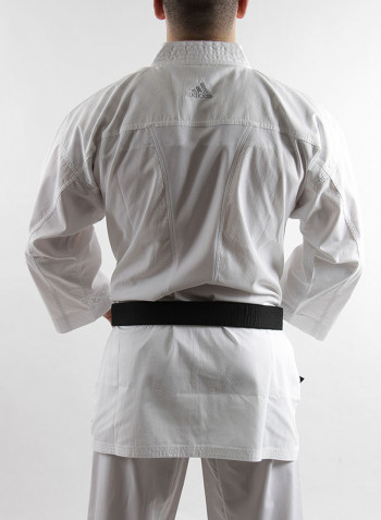 Kumite Fighter Karate Uniform - Brilliant White, 165cm 165cm
