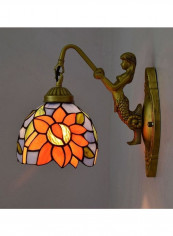 Creative Mediterranean Sun Flower Wall Lamp Multicolour 27x12x24centimeter