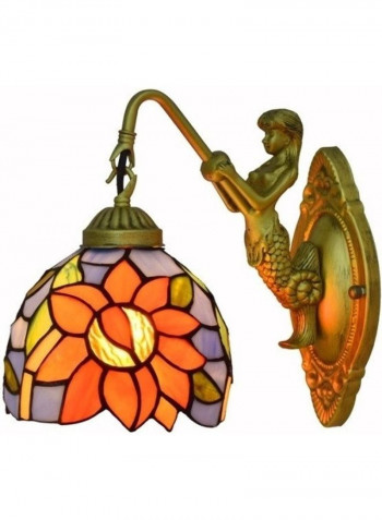 Creative Mediterranean Sun Flower Wall Lamp Multicolour 27x12x24centimeter