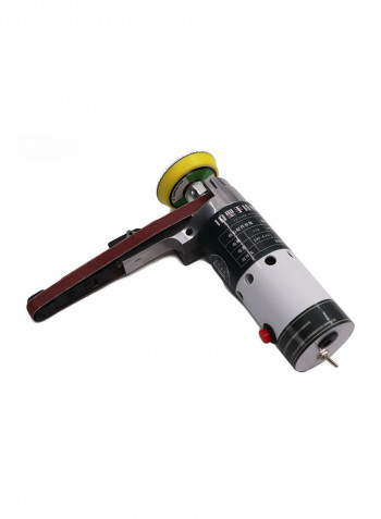 27-Piece Mini Belt Sander Electric Grinder Kit Black/Grey