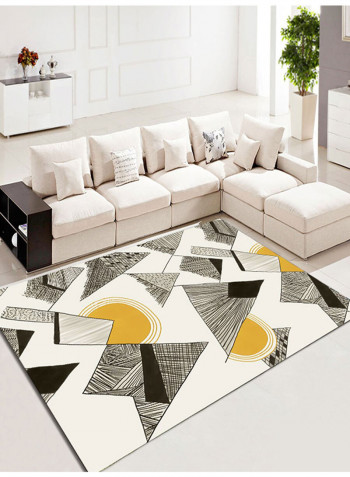 Abstract Mountain Pattern Soft Non-Slip Carpet Multicolour 80(W)x120(L)centimeter