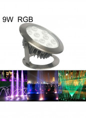 9W LED Underwater Light Red/Green/Blue 31 x 31 x 26centimeter
