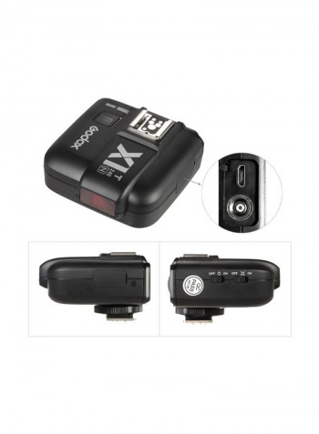 Wireless Flash Trigger Transmitter For Nikon Cameras Black